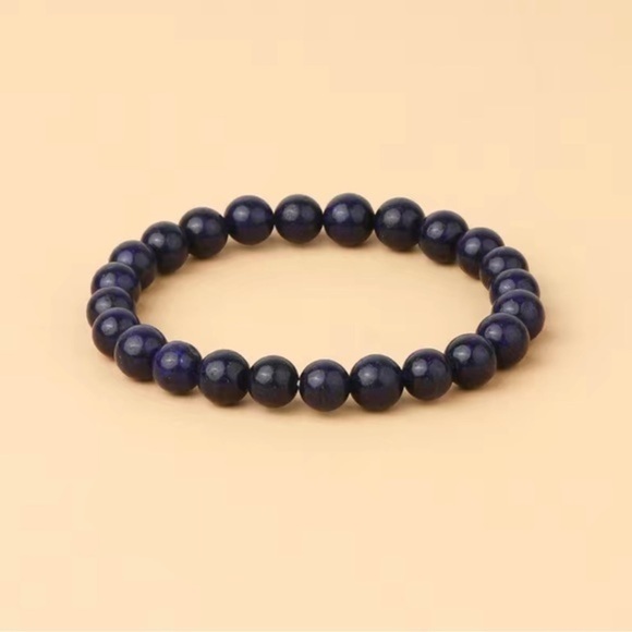 Blue Lapis Lazuli beaded bracelet - Picture 1 of 1